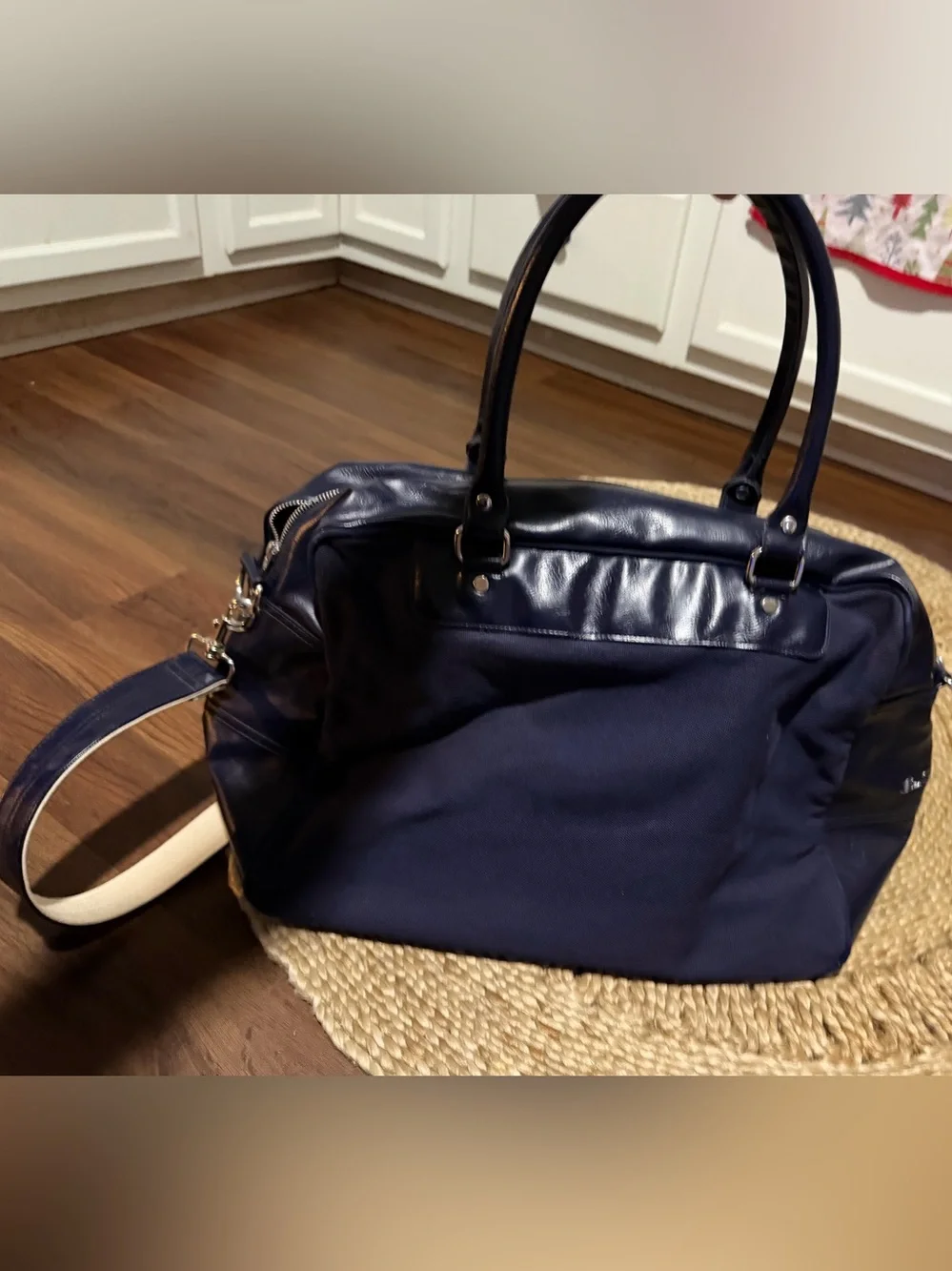 Ben Sherman Union Jack heavy canvas weekend duffle bag vtg y2k mod prep summer